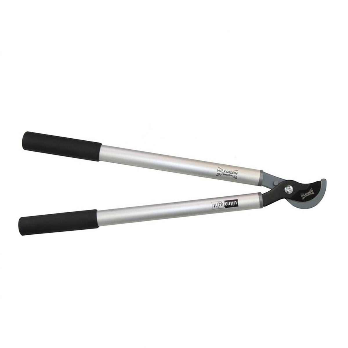 BATA LTD Wilkinson Ultralight bypass loppers with silver aluminium handles and black non-stick blades